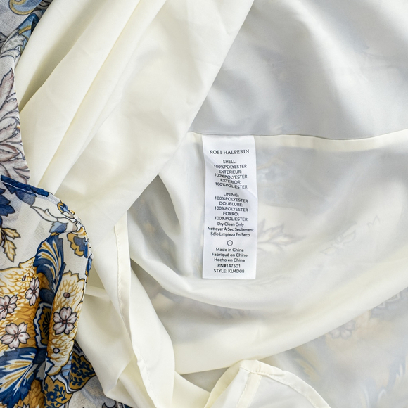 NWT Kobi Halperin Allison Beaded Midi Dress High-Low Floral $598 - Size L - Picture 8 of 16